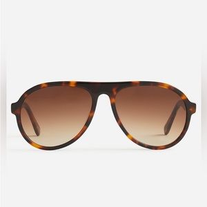 J. Crew Bondi acetate aviator sunglasses in tortoise shell